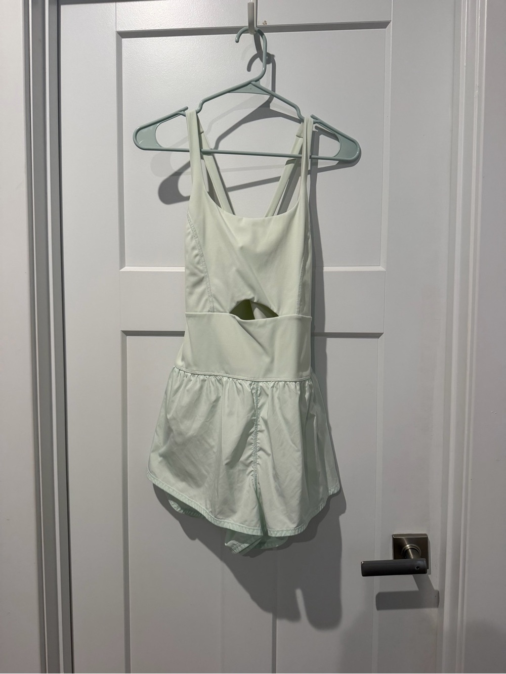 FP Movement by Free People Light Mint Cutout Romper